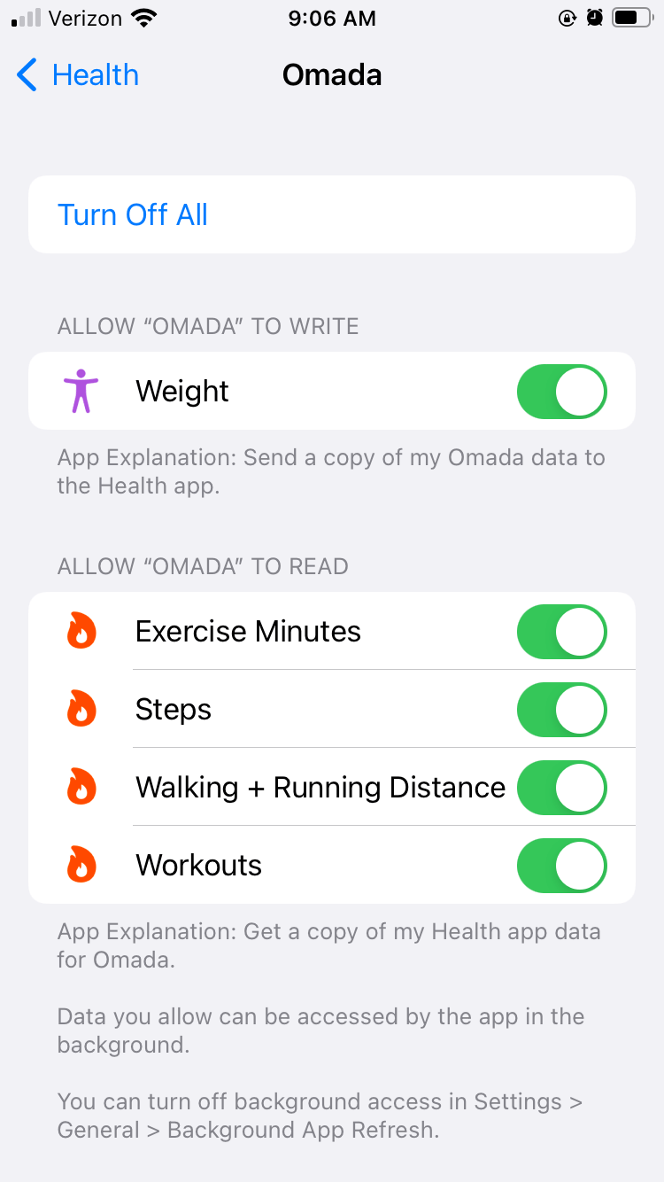 How do I turn on step tracking for iPhones using the Health app