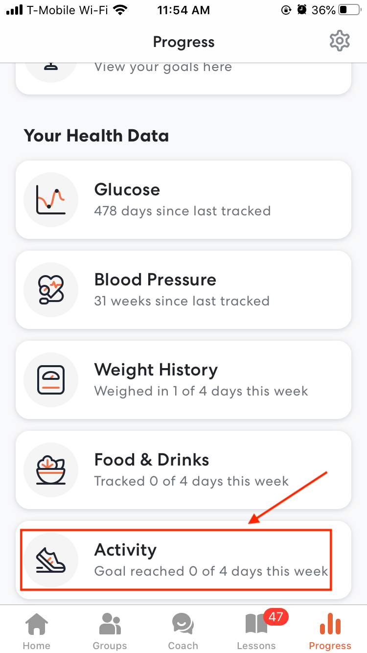 How do I track my activity on my iPhone mobile app? Omada Health