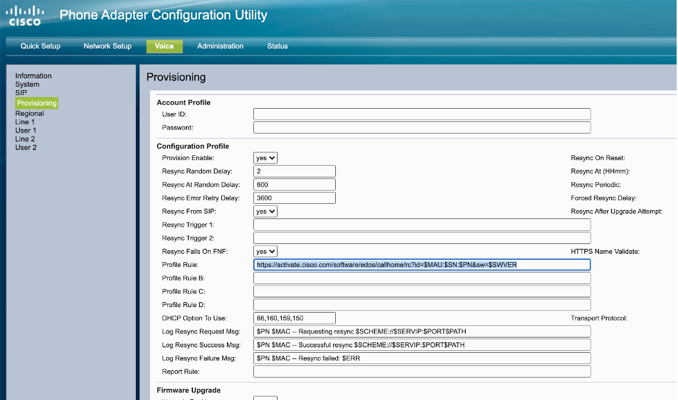 Cisco ATA 191 and ATA 192 OnSIP Support