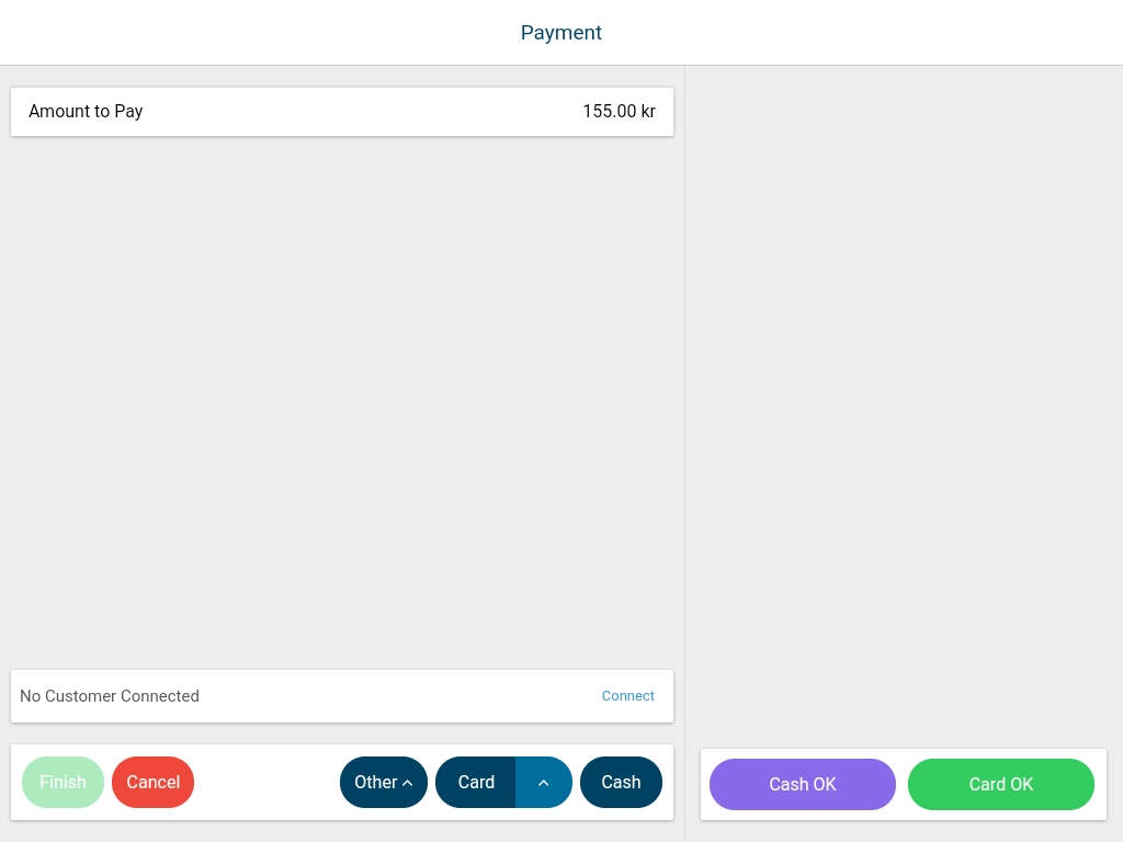 Making part payments/charging with more than one payment method