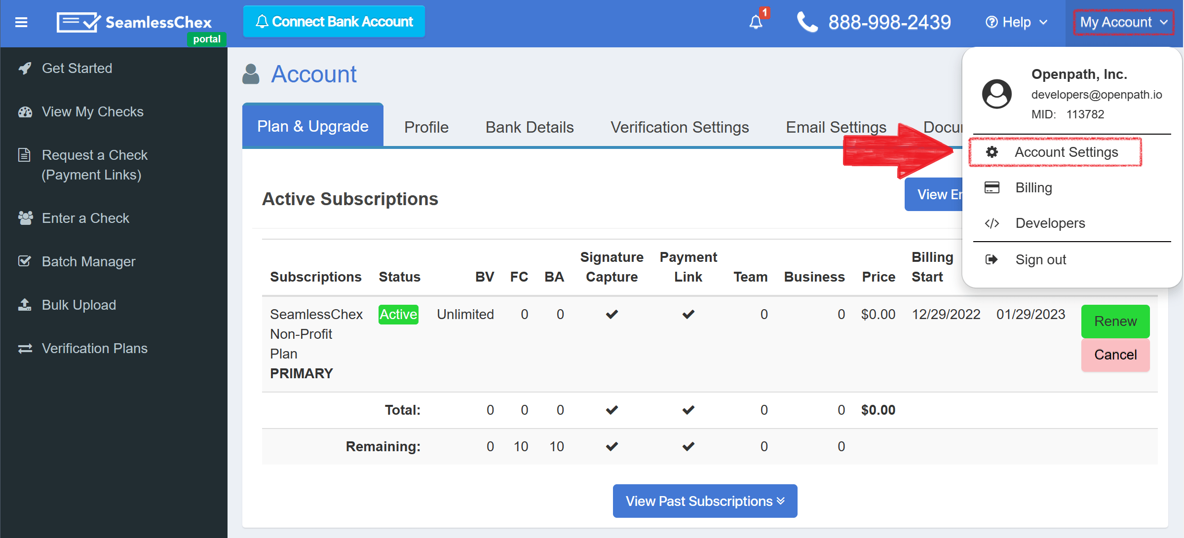 SEAMLESS CHEX Setting up your hooks OpenPath, Inc.