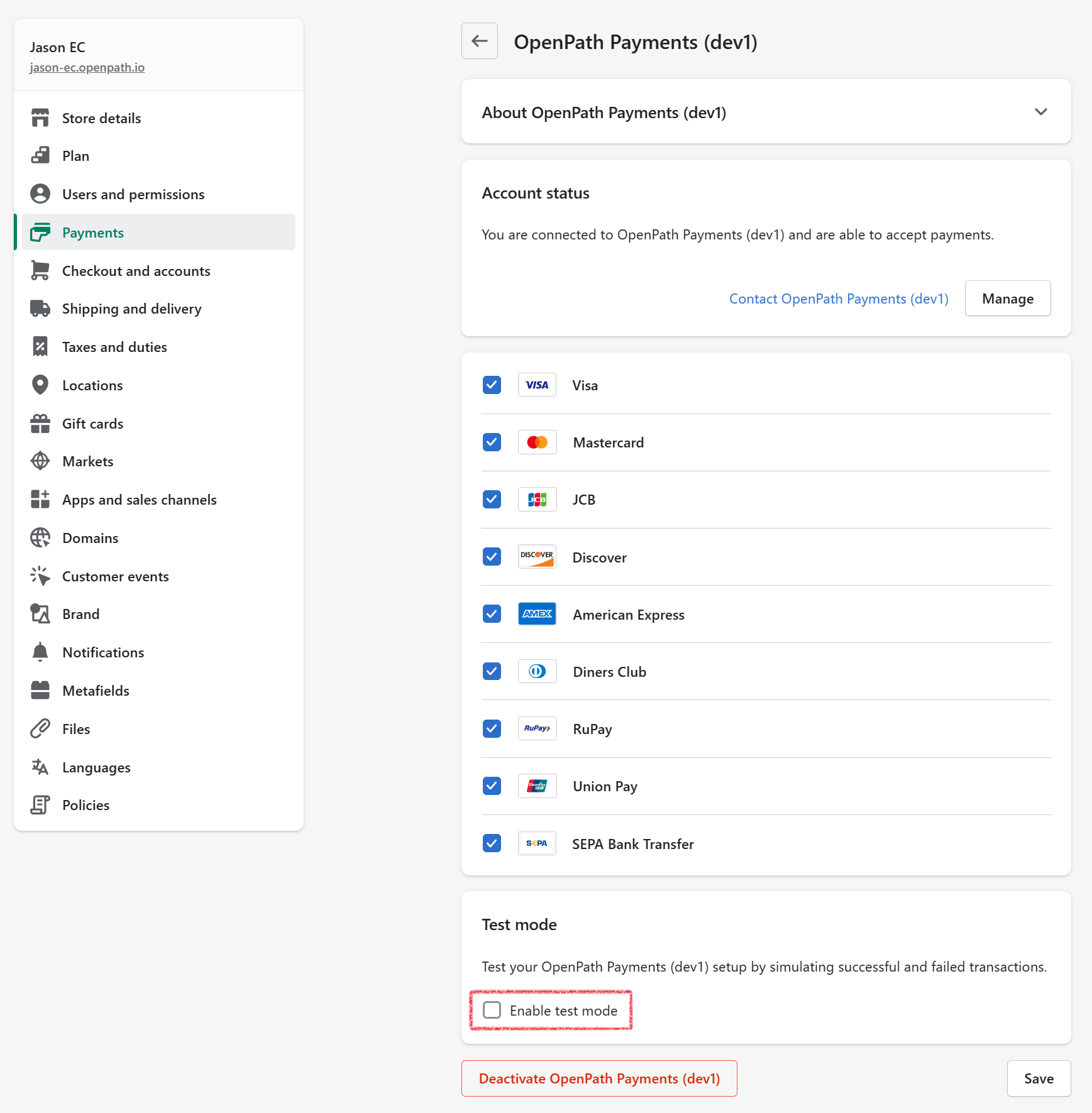 SEAMLESS CHEX End to End Shopify Installation OpenPath, Inc.
