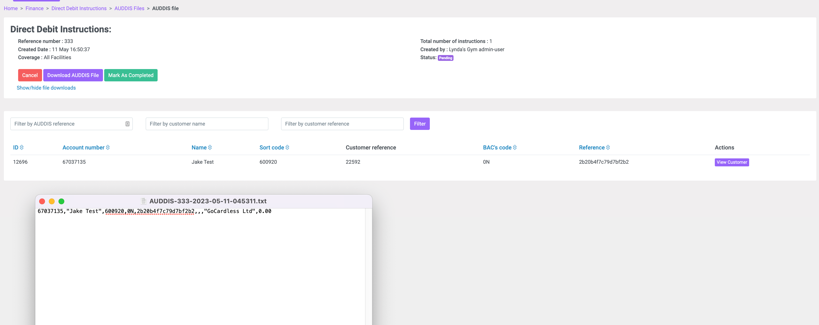 How to process Direct Debit instructions? – OpenPlay - Help Centre