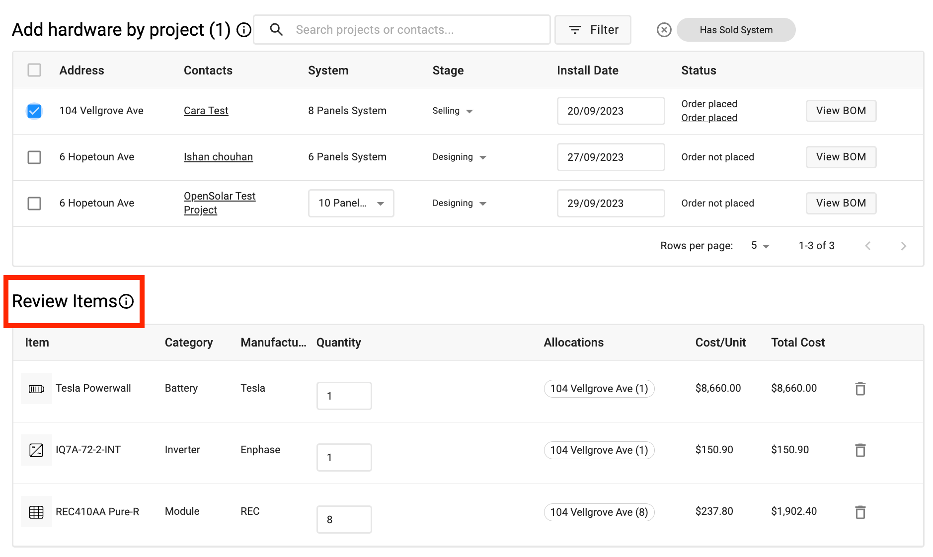 Order Hardware through Solar Outlet on OpenSolar 🇦🇺 OpenSolar