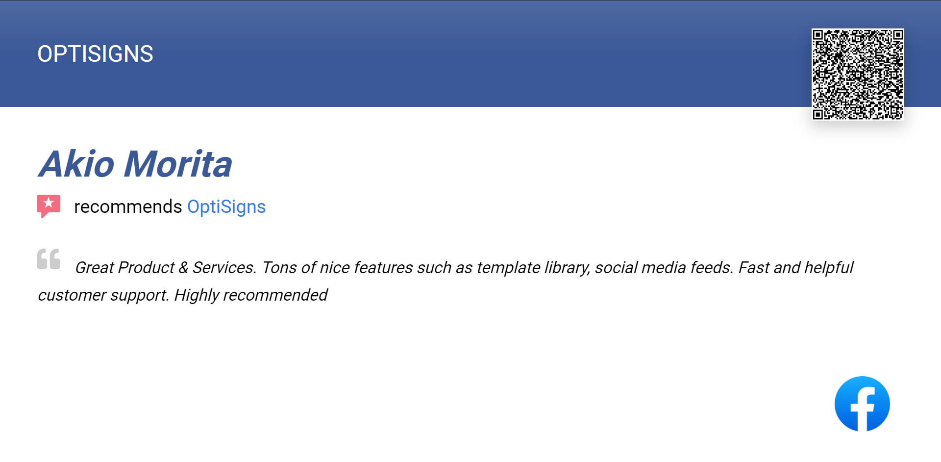 How to use Facebook App OptiSigns