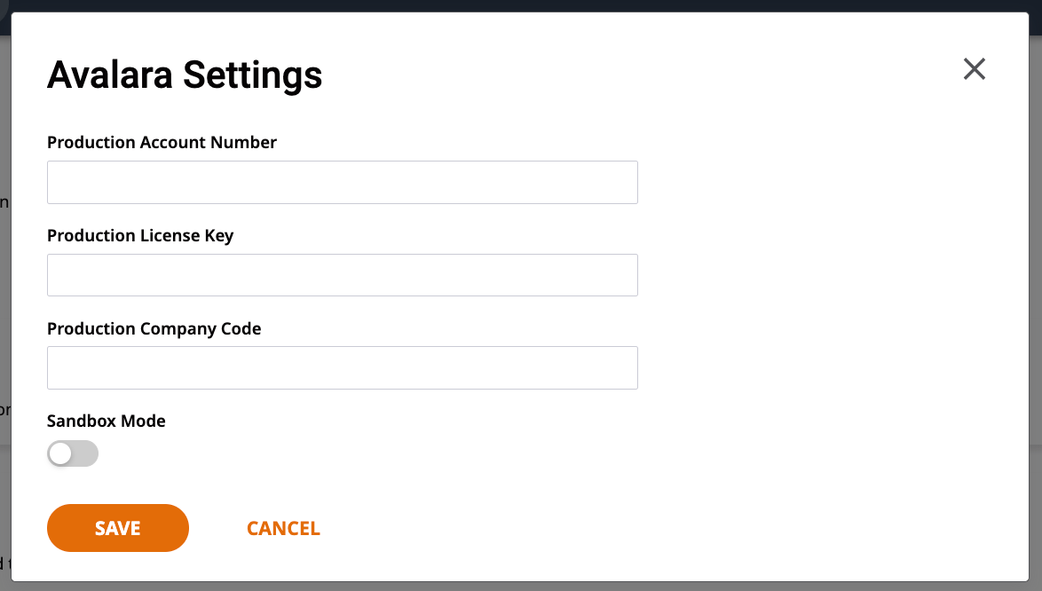 Avalara Integration Ordway Support Portal