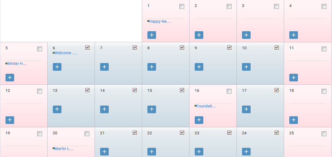 How to set up a calendar with events & holidays OS4ED
