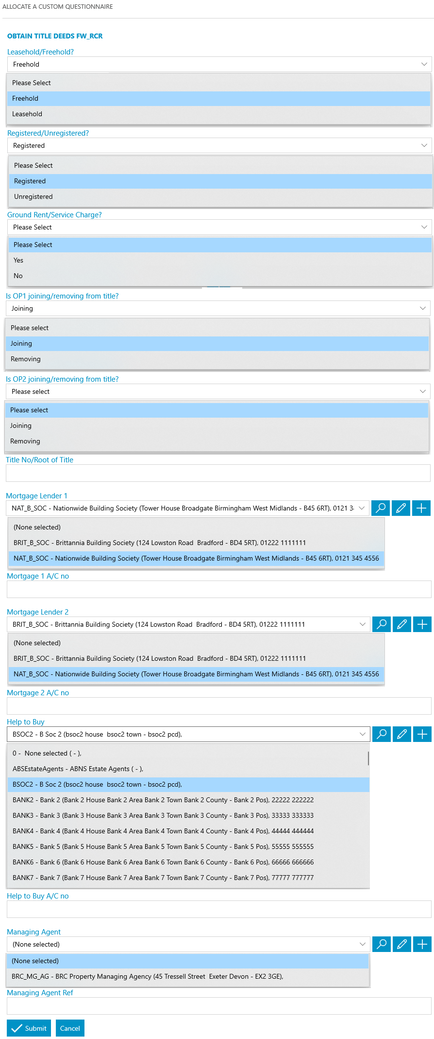 Transfer of Equity/Remortgage Osprey Approach Customer Support