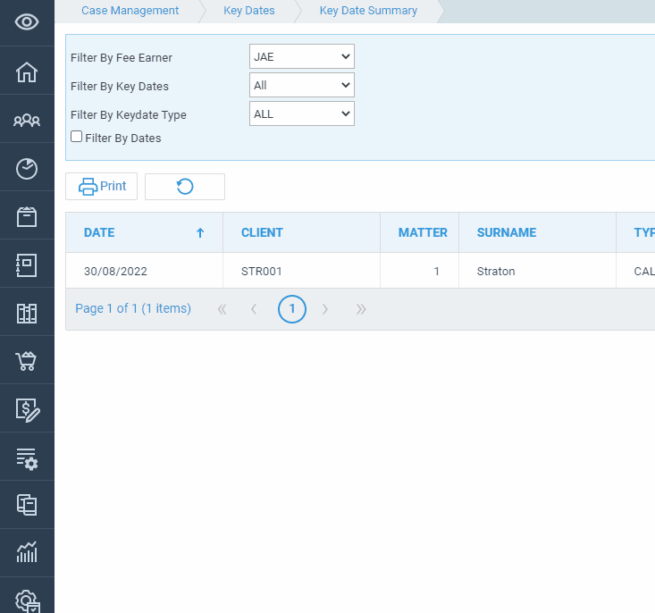 Adding and Managing Key Dates (Browser) Osprey Approach Customer