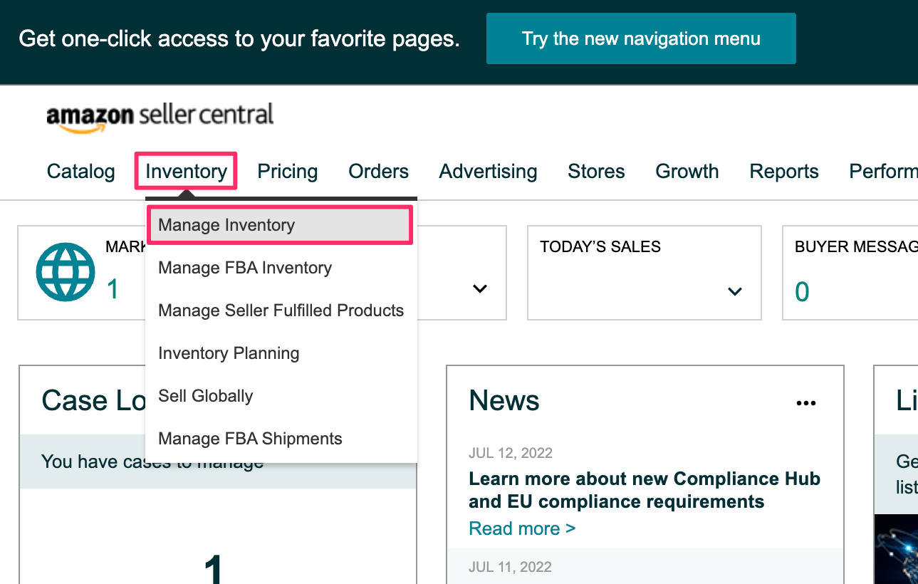 Amazon Marketplace Configure SKUs PackageBee