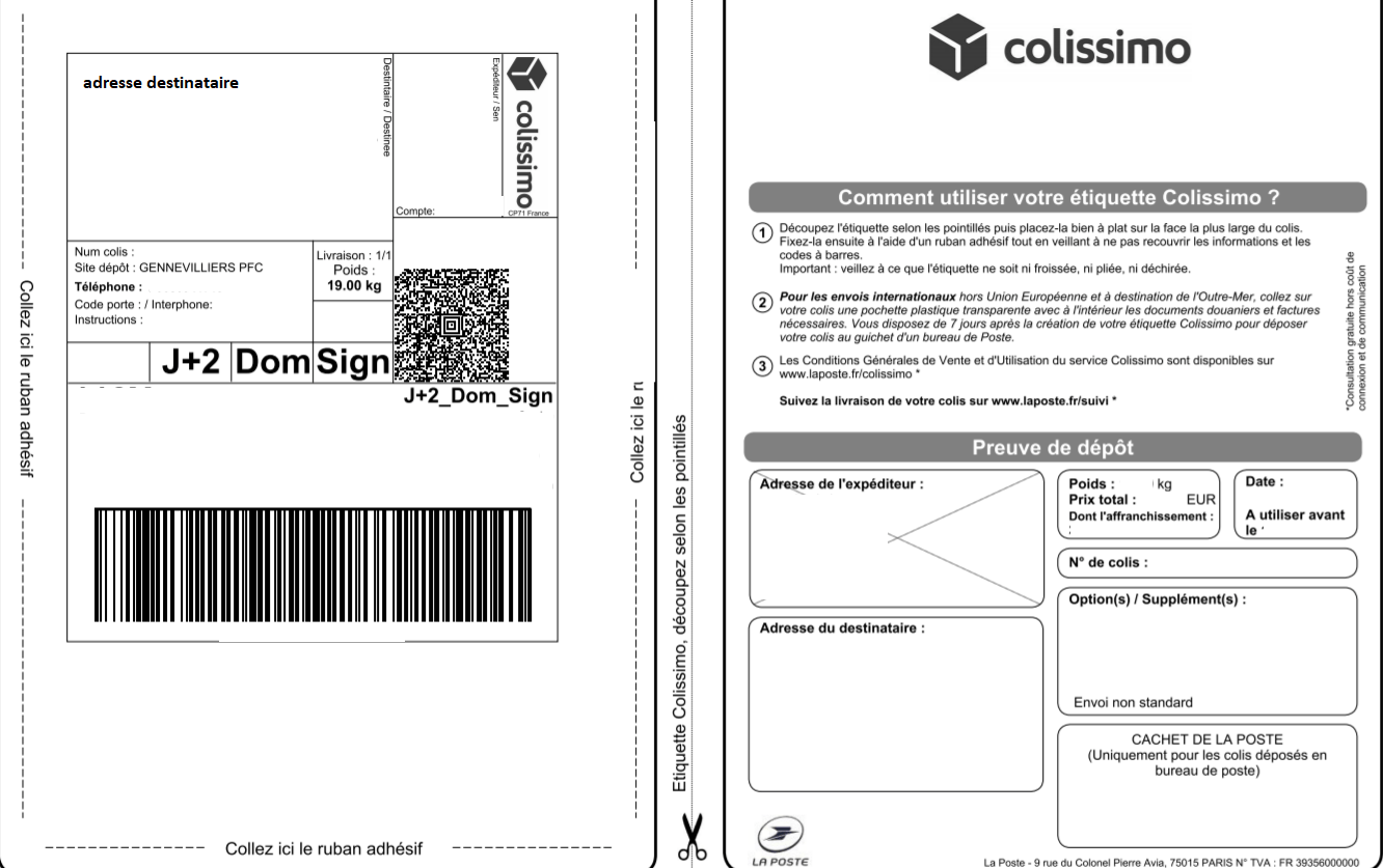Colissimo Packlink Centre d´aide