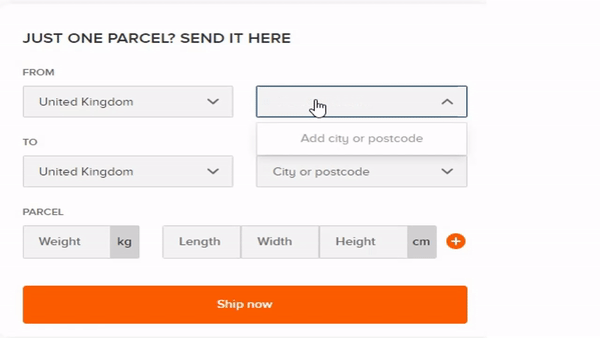 I can't find a postal code, what can I do? Packlink Help Center