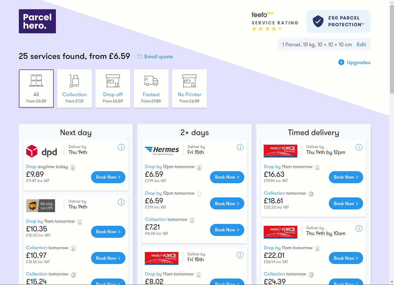 Can I choose a specific collection / delivery window?
