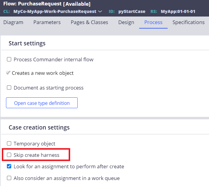 How can I use New (Create) Harness in Pega 8.6? Support Center
