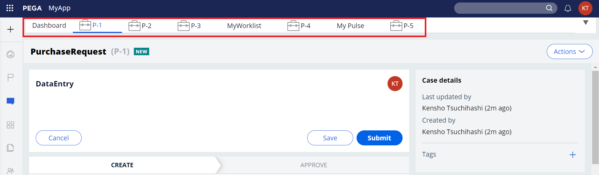 How to enable Tab based Multi Document using Dynamic Container in Pega