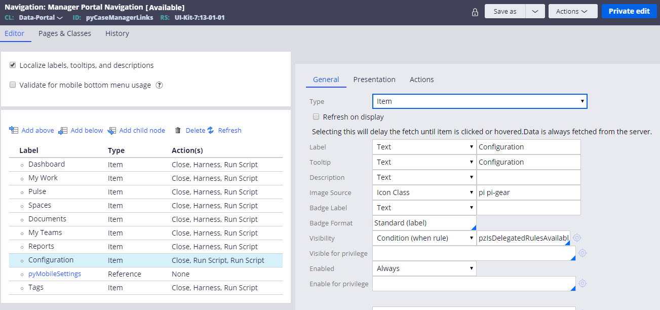 How to get the list of normal delegate rules "My Rules" in Pega