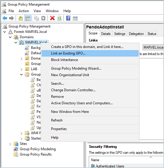 Install on Edge for Windows using GPO Pendo Help Center