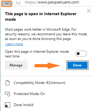 Enable Compatibility (IE) Mode in Edge – PeopleFluent