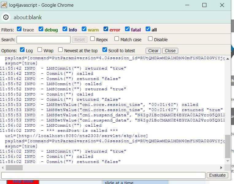 How to get the JAVA LOGS of a SCORM Course PeopleFluent