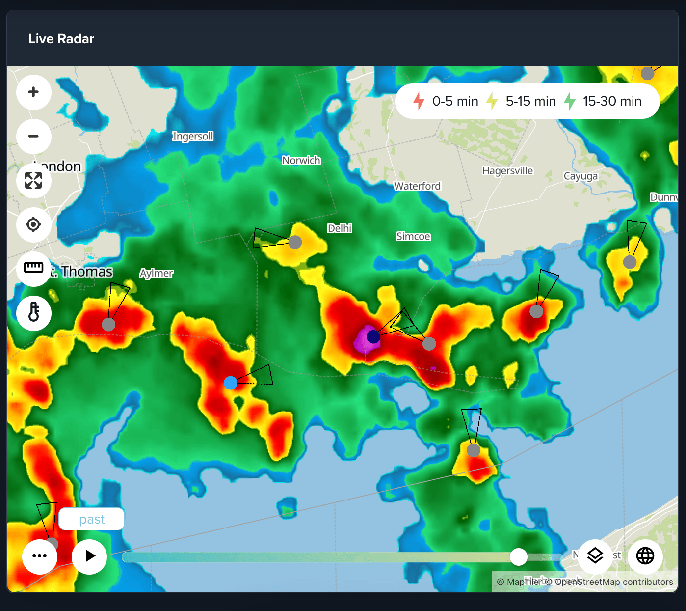 How do I read the radar? Perry Weather