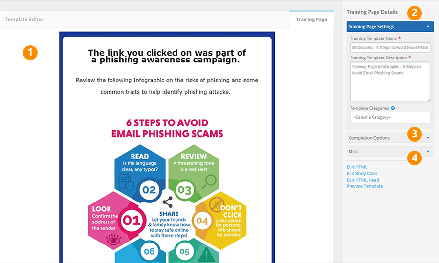 Customizing Templates Training Page Tab Support Center