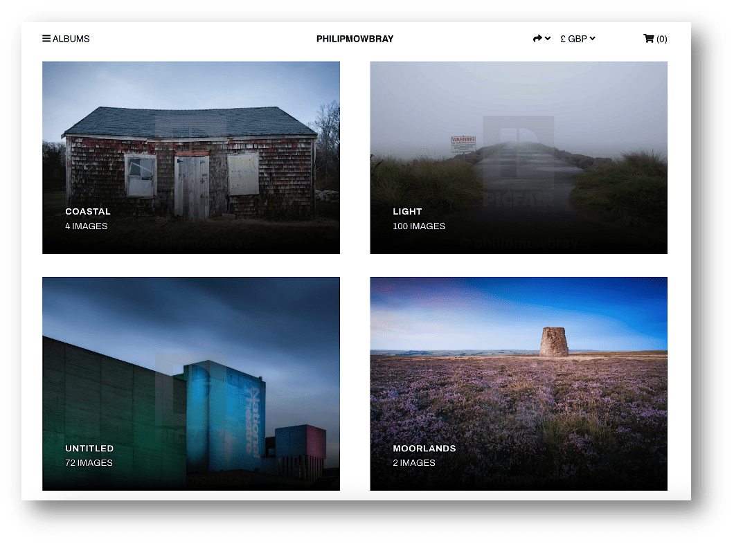 Displaying Albums in your Store Support Centre