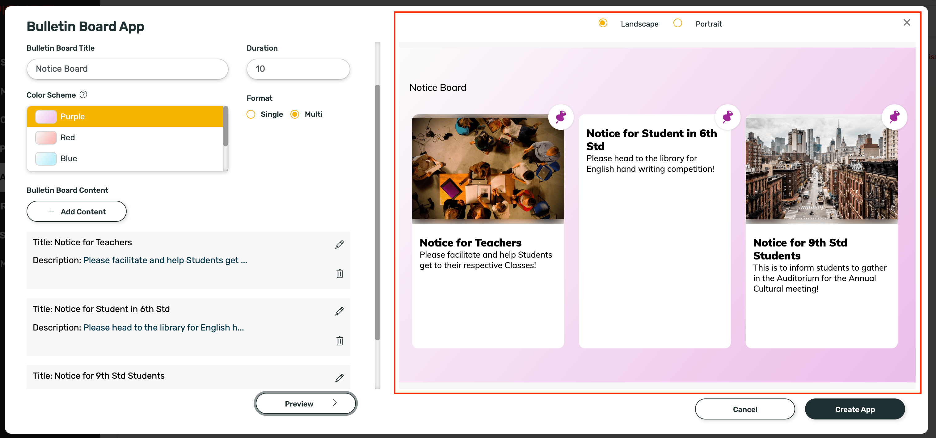 How to add bulletin board from Pickcel Digital Signage App Store?