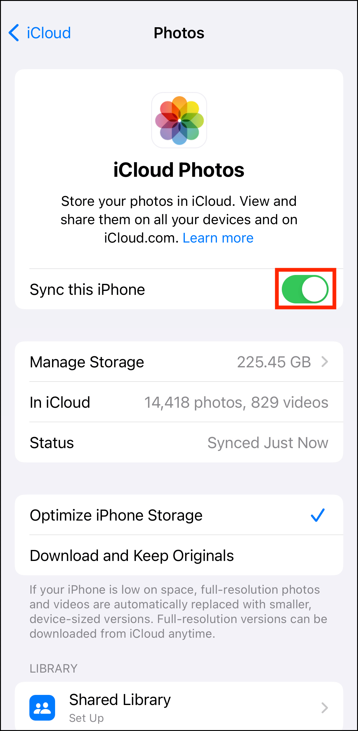 How to ReSync iCloud Photos Help Center