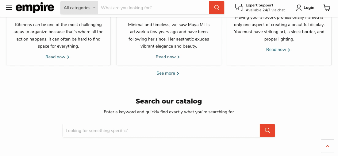 Using the Backtotop button Pixel Union