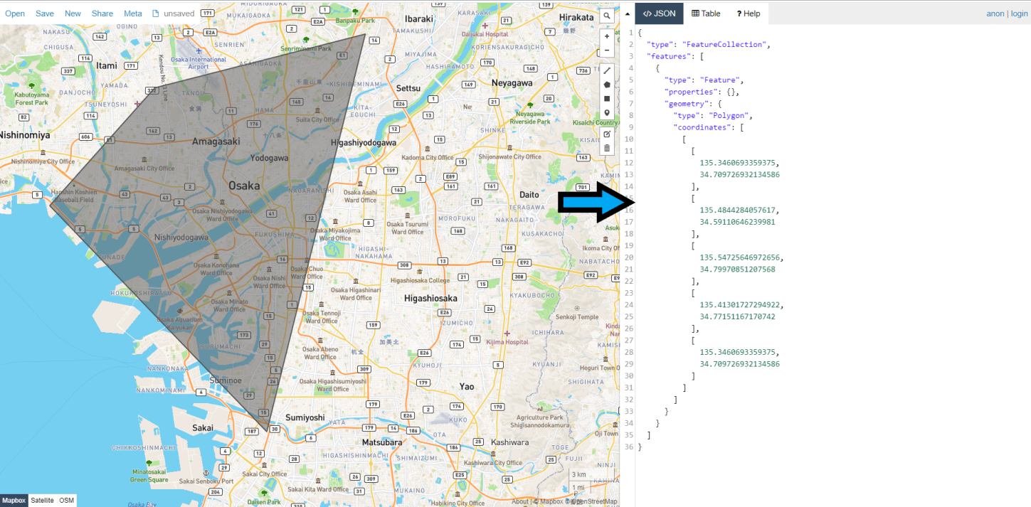 Creating a GeoJSON file to Support