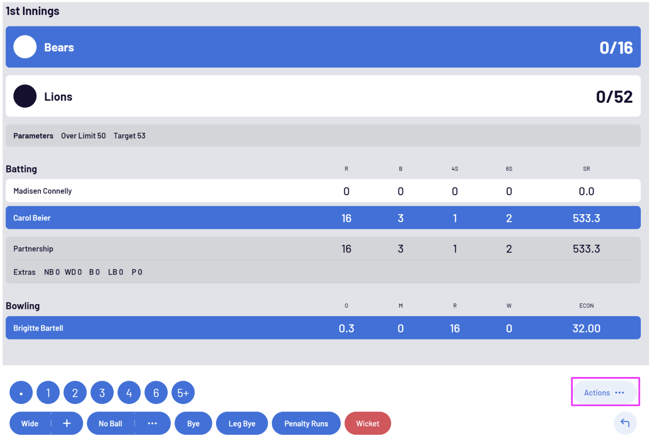 Change Over Limit & Target Total (DLS) PlayHQ