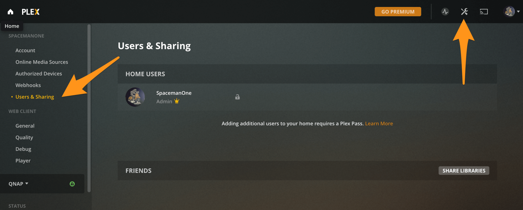 Creating and Managing Server Shares Plex Support