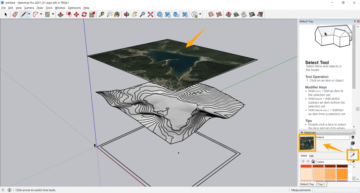 Create 3D Terrain Model in SketchUp using PlexEarth's Image and