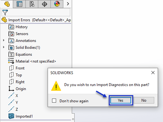 Working with imported files in SOLIDWORKS Part 2 PLM Group Support