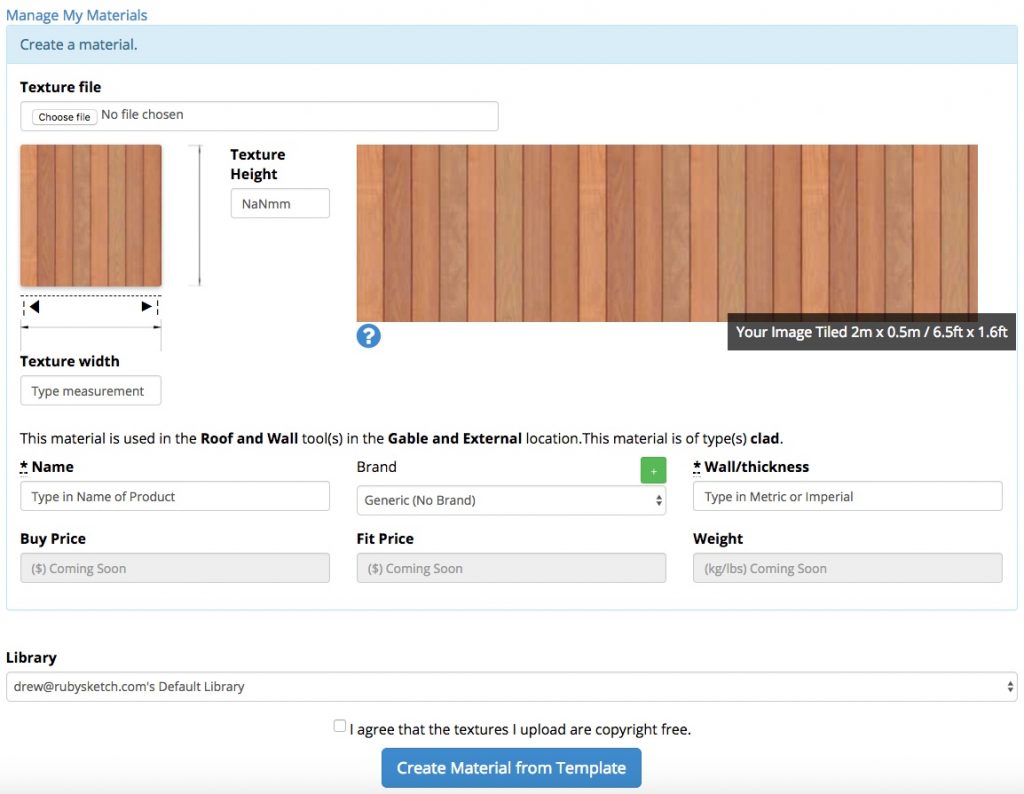 Creating Your Own Materials/Products PlusSpec