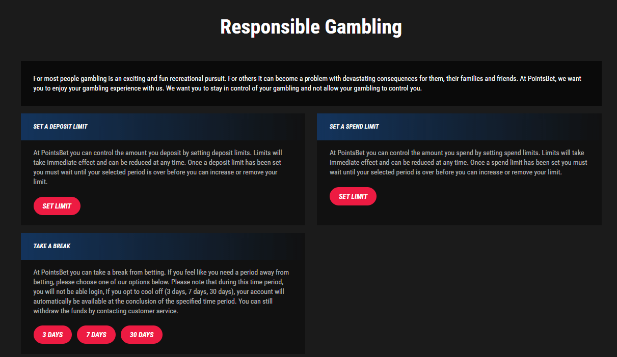 How do I set a Deposit Limit? PointsBet Australia