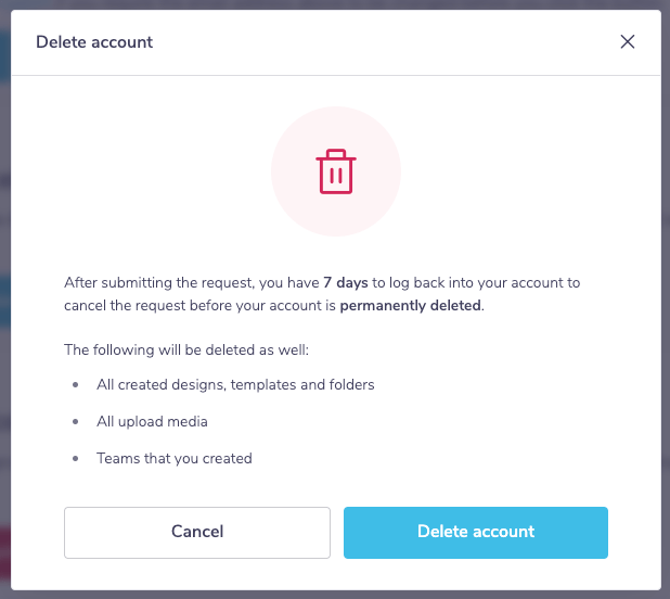 How do I delete my account? PosterMyWall Help Center