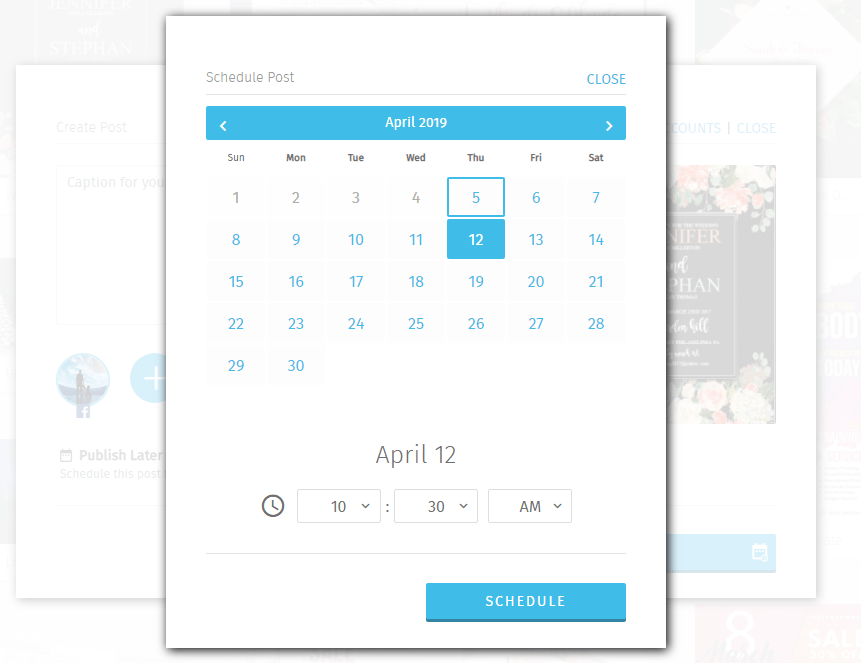 How do I schedule a post? PosterMyWall Help Center