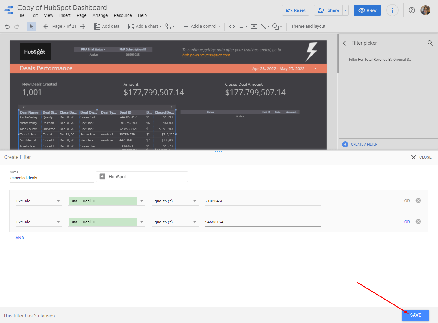 How to Filter Out Deleted Deals in Hubspot