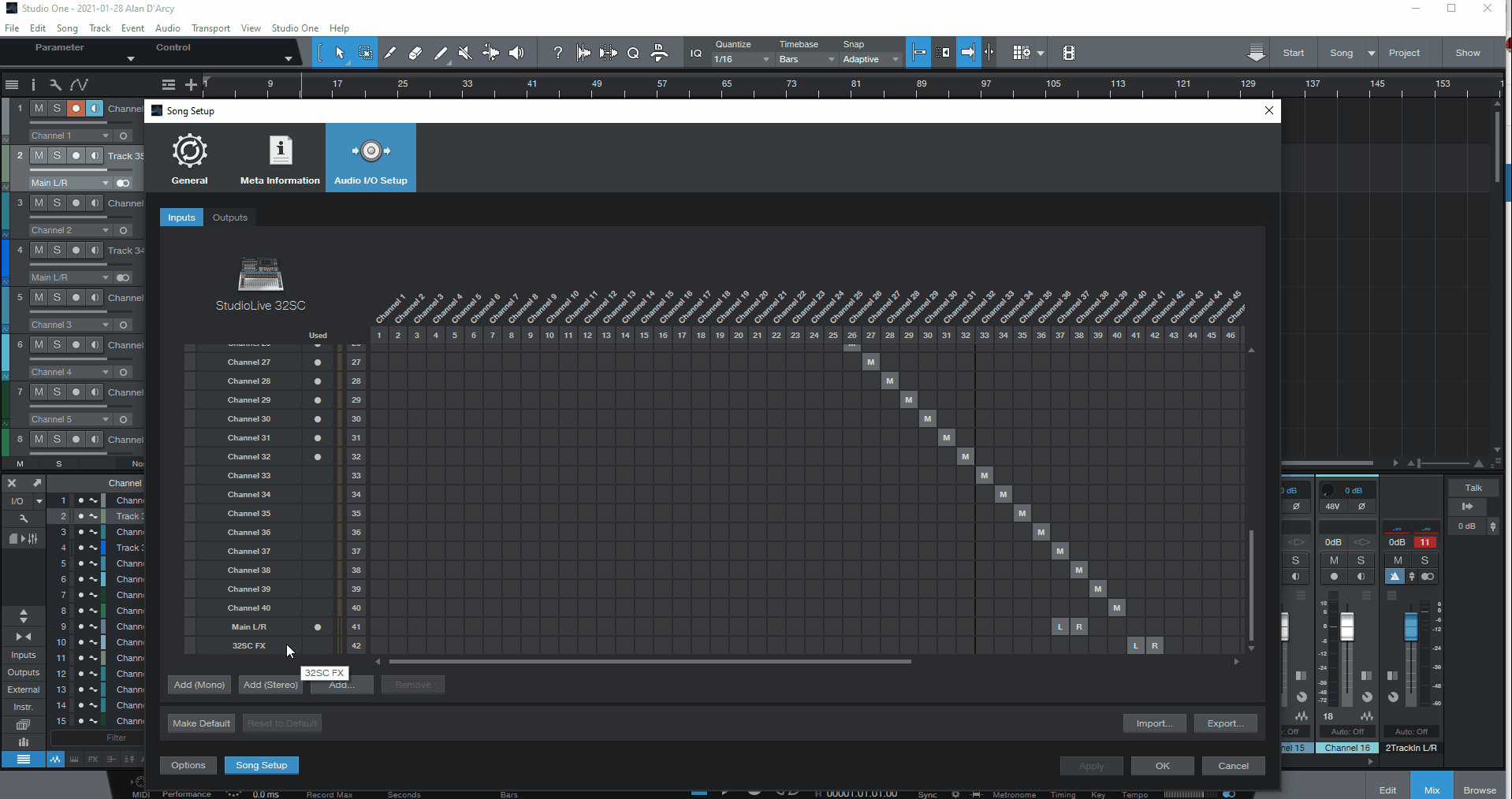 StudioLive Series III How to record the FX buses of your StudioLive into Studio One