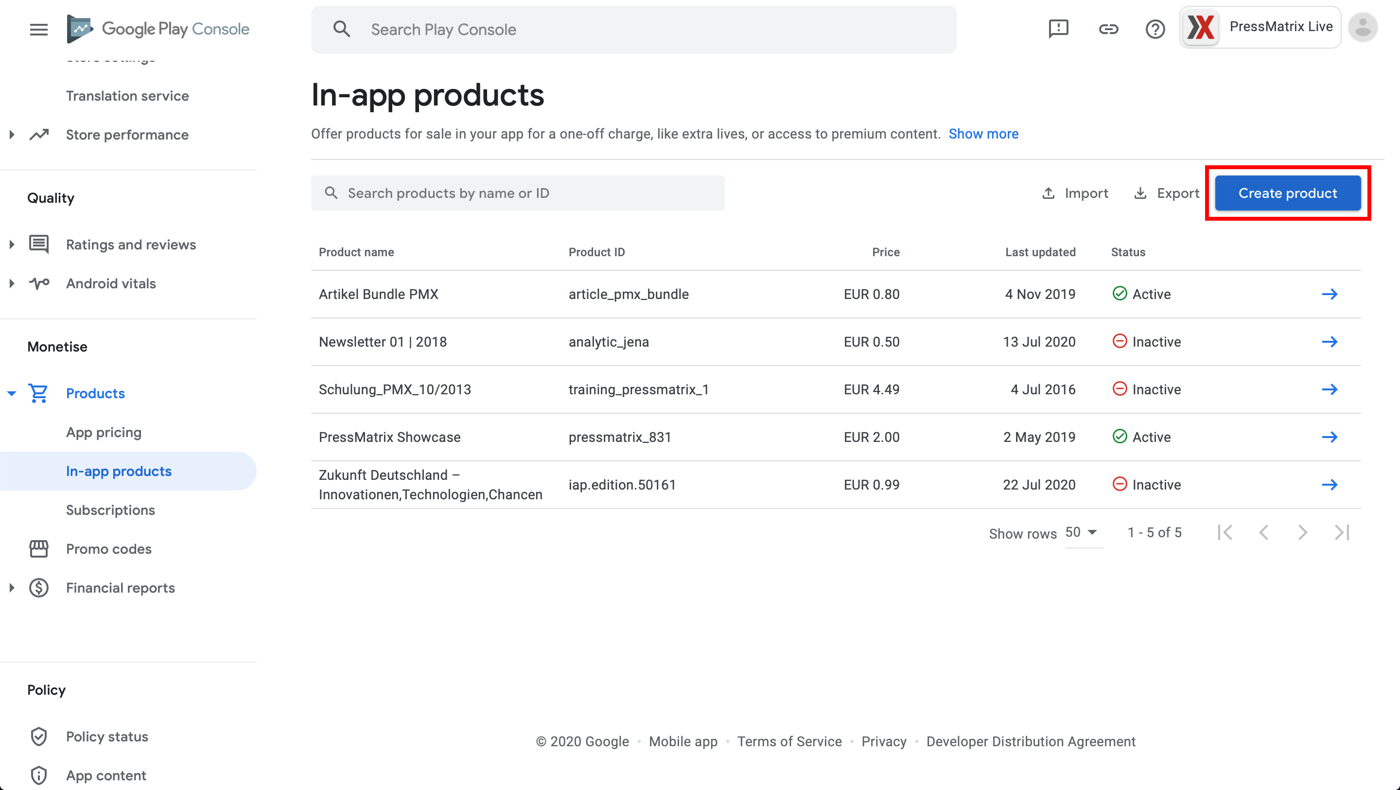 Creating inapp Subscriptions in Google Play Help Center