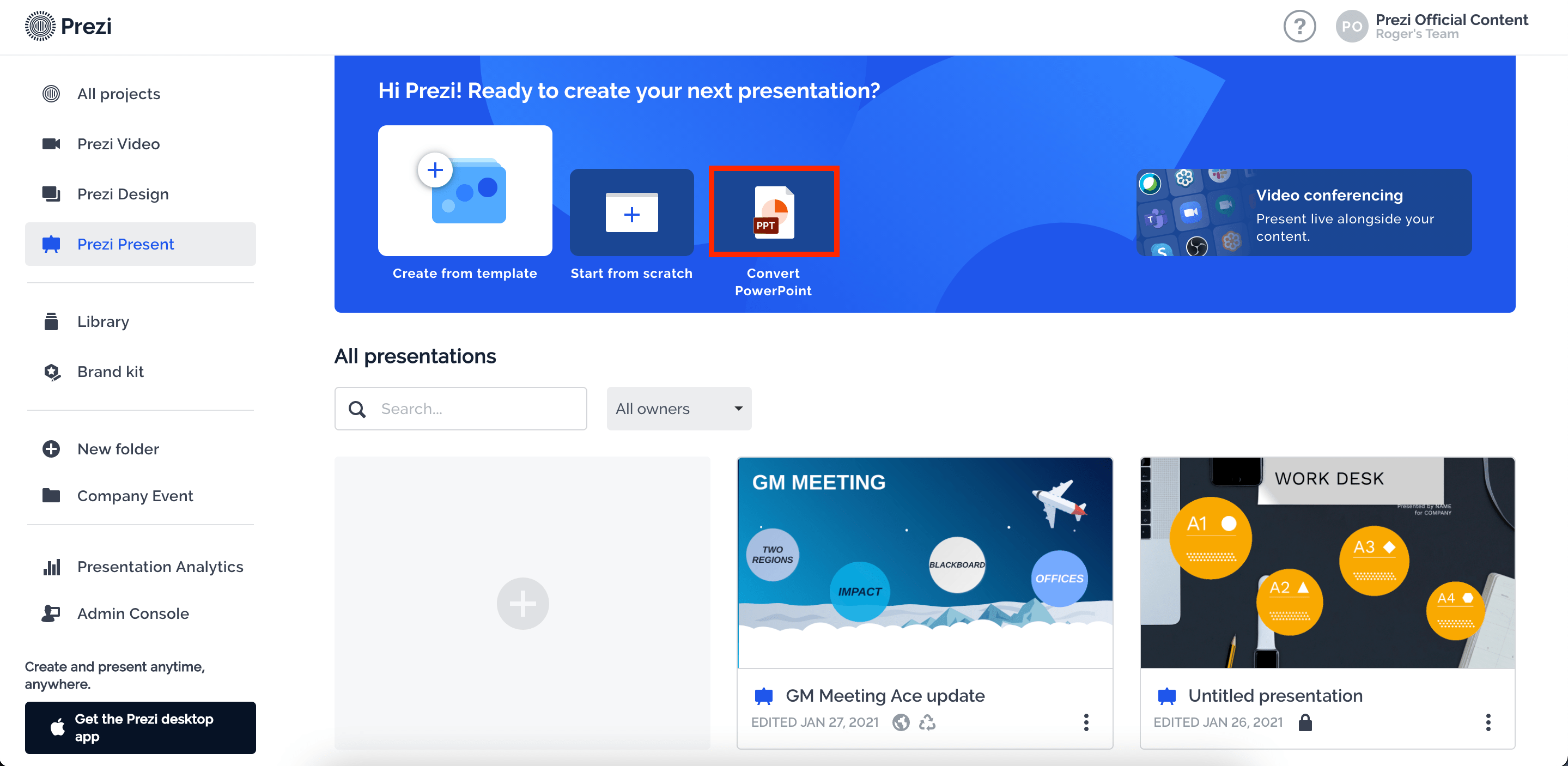 Converting PowerPoint slides into a Prezi presentation Prezi Support