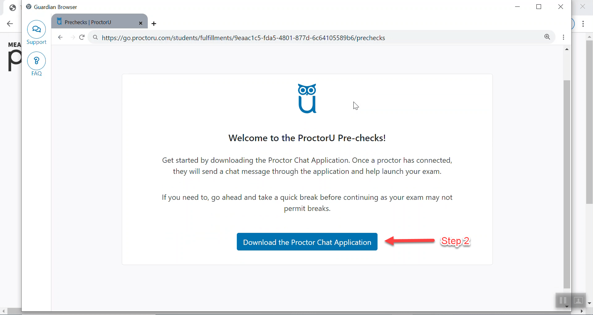 Connecting to Your ProctorU Exam Guardian Always Food Safe Help Center