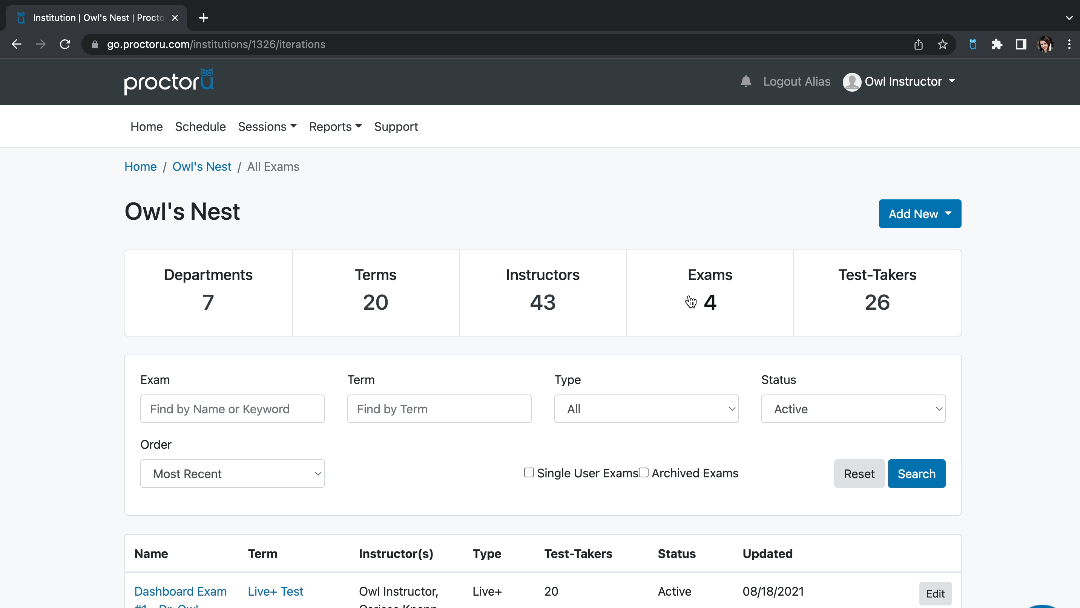 How to Use the Exam Analytics Dashboard ProctorU