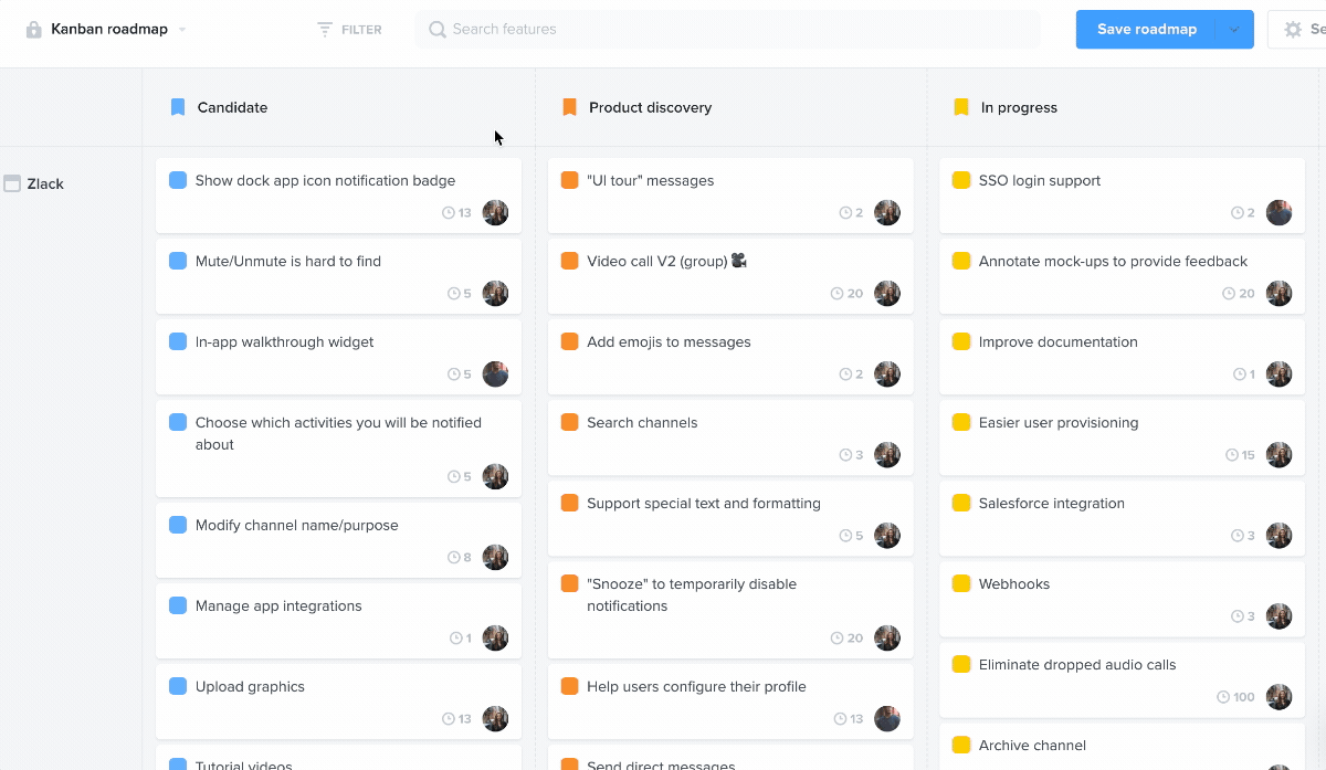 Guide Choose the right roadmap for your audience Productboard Support