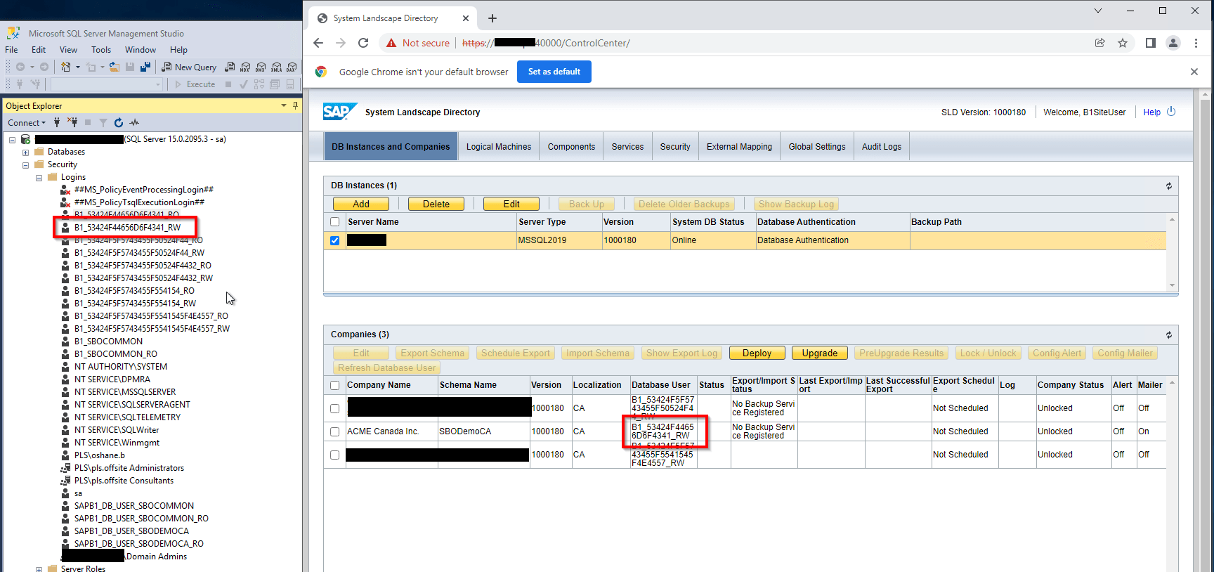 Error Database Connection Is Lost When Logging on to SAP Business One