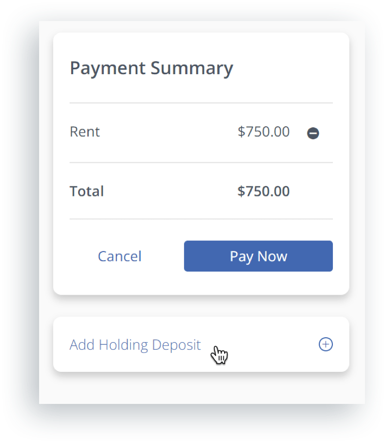 Pay Holding Deposit (Using MePay) PropertyMe Customer Support