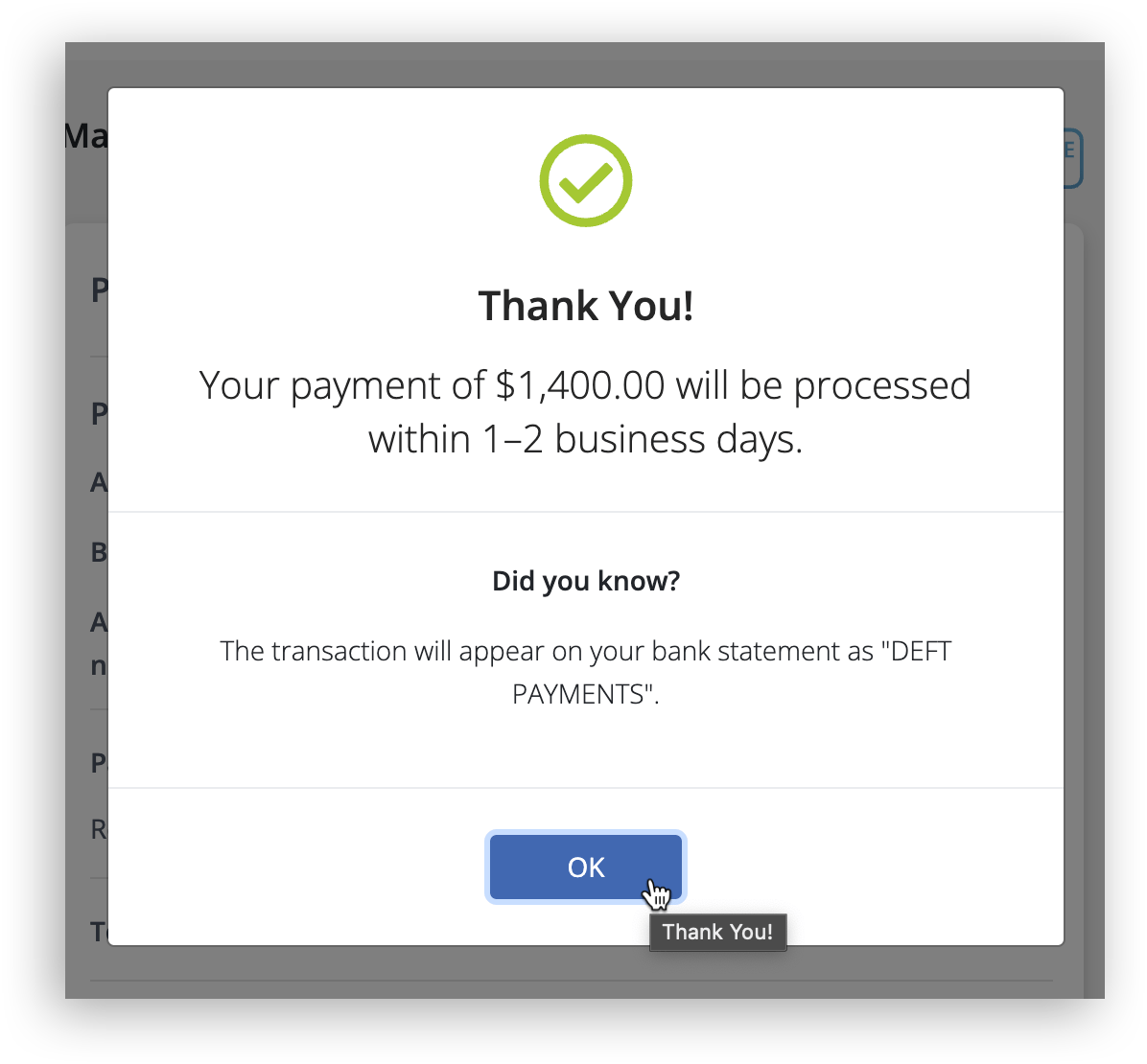 Pay Rent (Using MePay) PropertyMe Customer Support