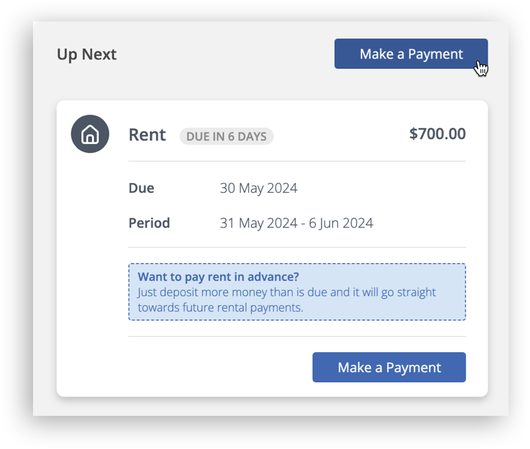 Pay Rent (Using MePay) PropertyMe Customer Support