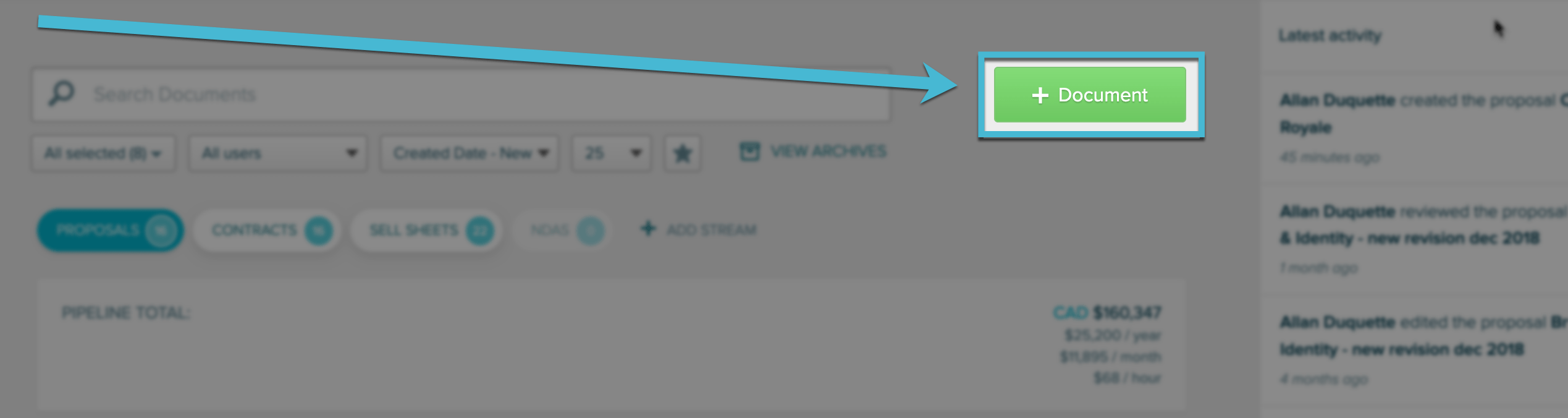 HubSpot Linking Deals to Documents in Proposify Proposify